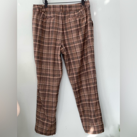 Talbots Hampshire Ankle Lined Wool Blend Lux Plaid Pants 12 - Picture 4 of 10